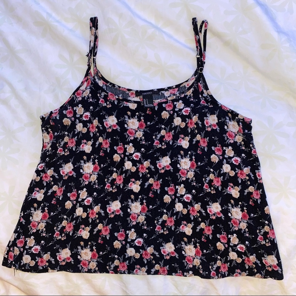 Forever 21 floral tank top